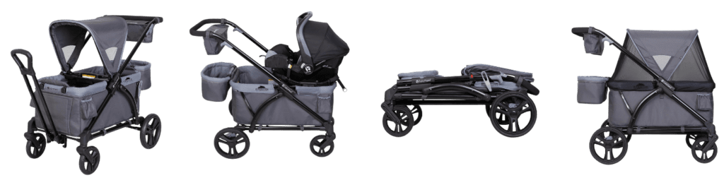 Babytrend expedition wagon open and folded