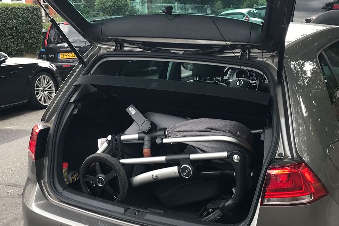 Stroller filling up trunk