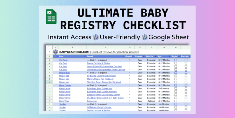 Ultimate baby registry