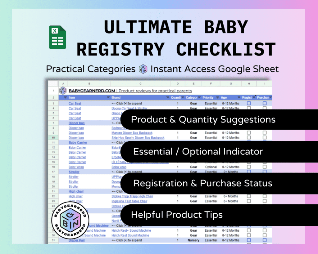 The Ultimate Baby Registry Essentials Checklist BABY GEAR NERD
